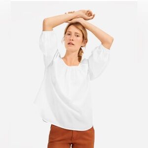 Everlane white pheasant top. Size 00.